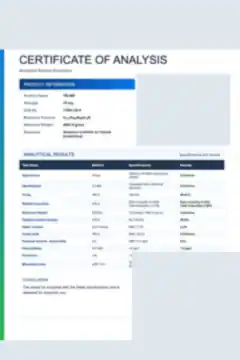 Blurred preview of a TB-500 (Thymosin Beta-4, full-length) 10 mg batch COA