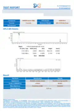 Blurred preview of the first page of a third-party report on 5-Amino-1MQ 5 mg