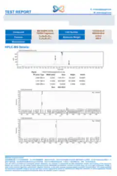 Blurred preview of the first page of a third-party report on BPC-157 + TB-500 (Wolverine Stack) 10 mg