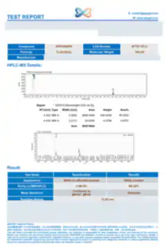 Blurred preview of the first page of a third-party report on KPV 10 mg